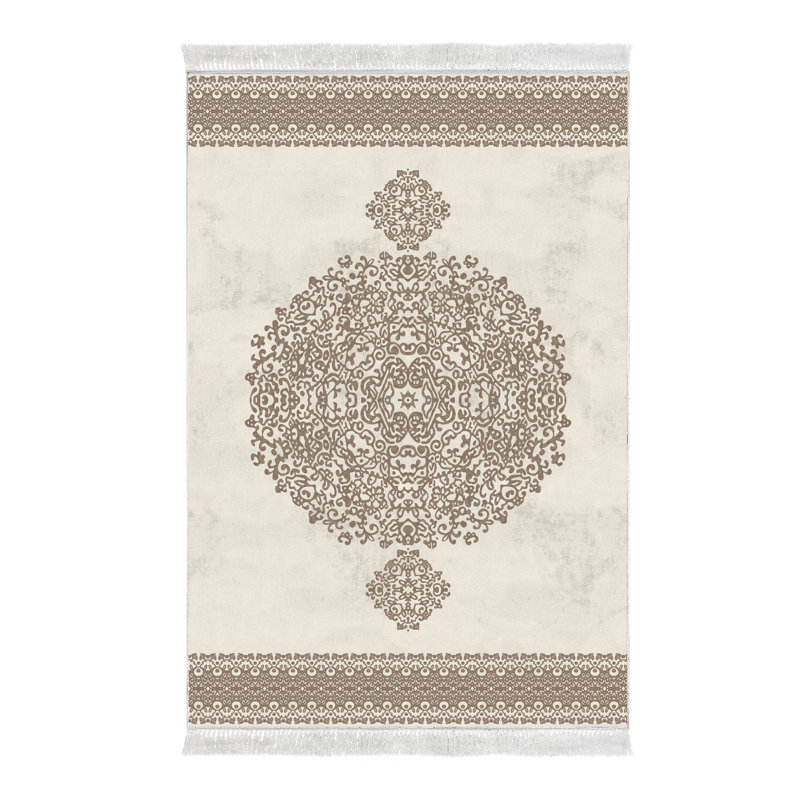 Tapis brun / beige Hayley, Rectangle 2 pi 7 po x 3 pi 11 po