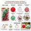 Ensemble de 25 boules de Noël incassables en PVC de 6 cm (2,36 po)-975907802