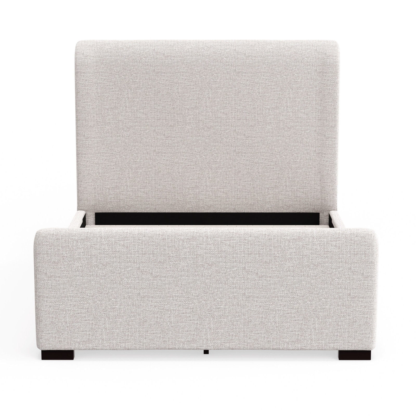 Scotty Upholstered Wingback Bed, Queen