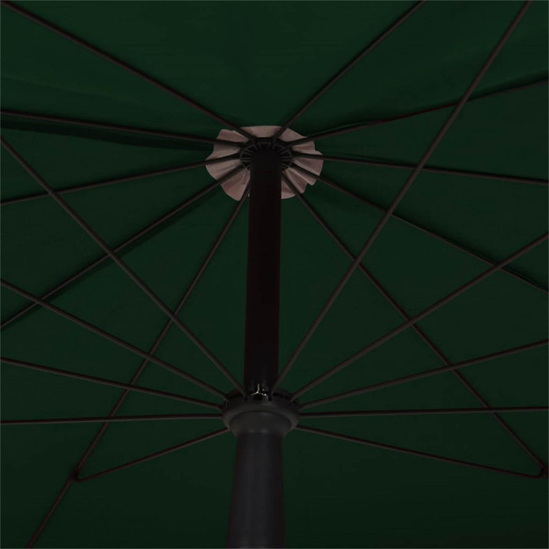 Kaidence 200 cm W X 130 cm D Rectangular Market Parasol, Green