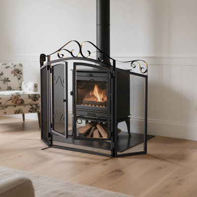 1 Double Door Iron Fireplace Door