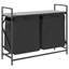 Laundry Basket 2 Compartments With Wheels-1760560663