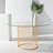 Round Glass Top Metal Base Dining Table