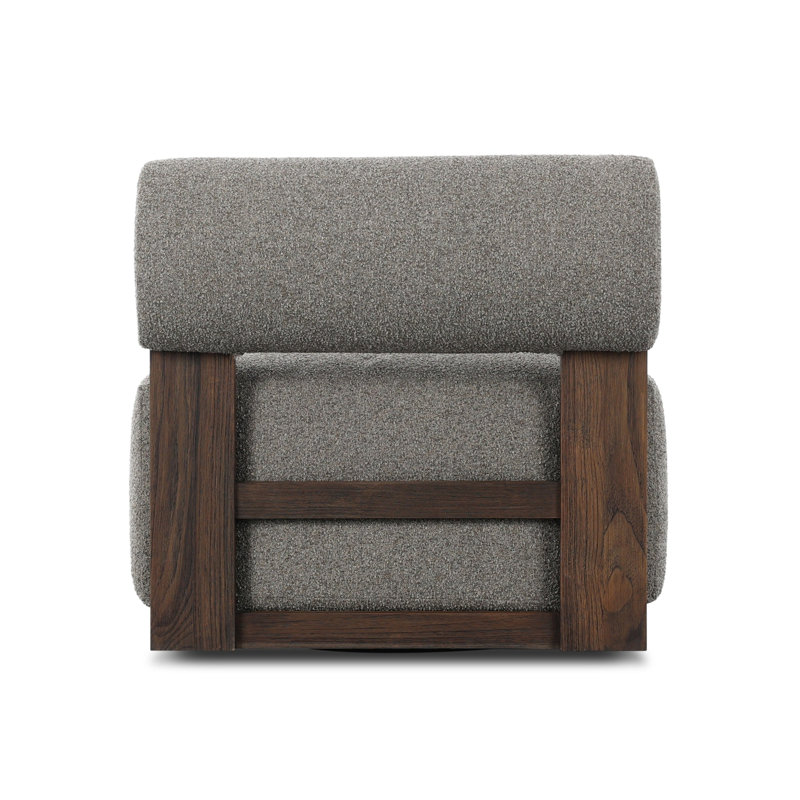 Malta Outdoor Swivel Chair-Faye Sand, Lera Fawn, Washed Brown