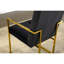 Chaise de salle à manger avec accoudoirs capitonnés et finition en acier inoxydable-1808537513-1808537517