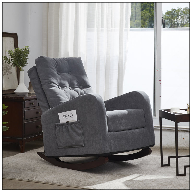 Fauteuil inclinable simple simple, Gris antique