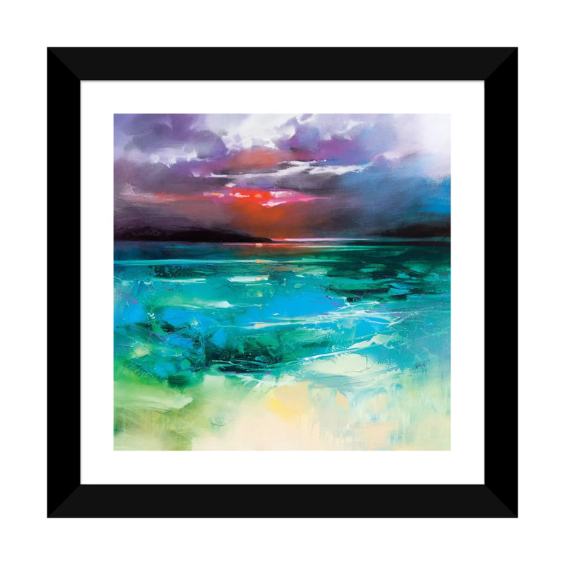 «Harris Resson» par Scott Naismith - reproduction d'art, H 16 po x l 16 po x p 1 po, Blanc, Papier encadré noir