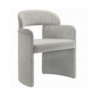 Fauteuil de 57 cm de large (lot de 2), chenille et noyer