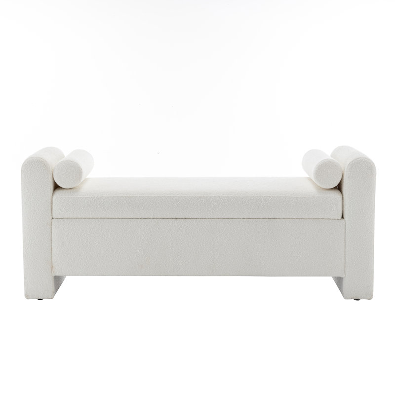 Hokku Designs Lataja Polyester Upholstered Storage Bench Reviews