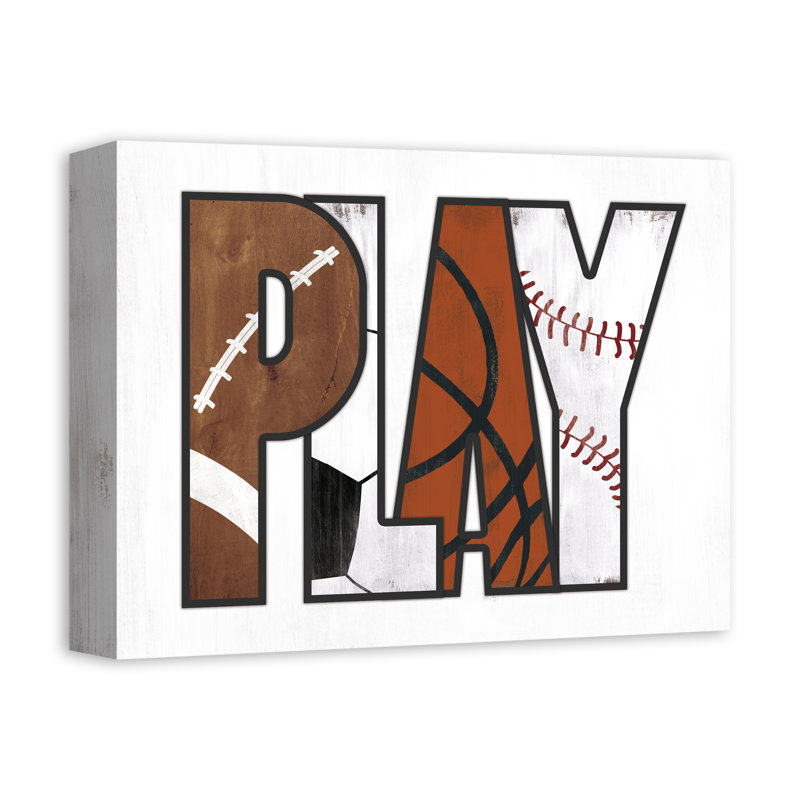 Art sur toile Bonner Play Sports, H 11 po x l 14 po x P 1,25 po