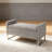 Nash 47" Upholstered Entryway Bench with Storage & Metal Base