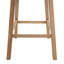 Ensemble de 2 tabourets de comptoir pivotants de 33,25 po, avec tabourets de bar rembourrés à hauteur de comptoir avec structure en bois d'hévéa massif, dossier, repose-pieds, tabourets de bar sans accoudoir pour bar personnel, comptoir de cuisine-1680397927