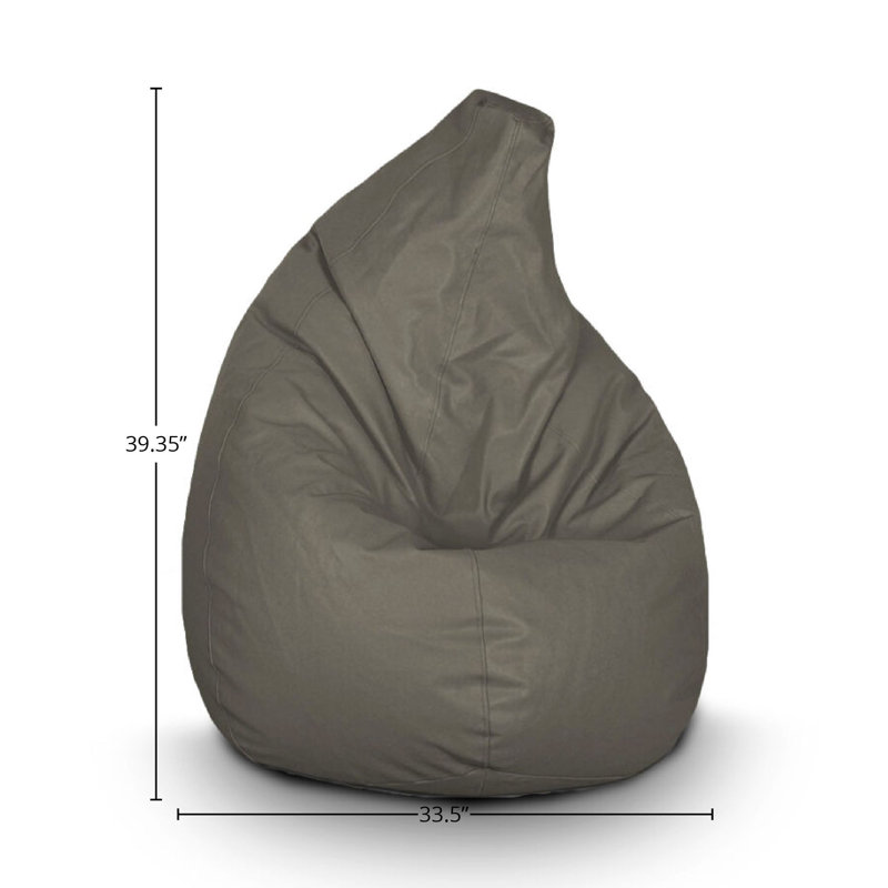 Pear Sunbrella Outdoor Bean Bag, Brown, 39.35" H x 33.5" W x 33.5" D