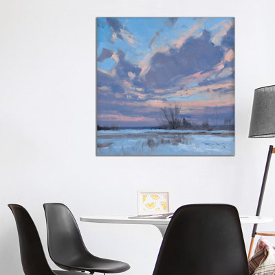 Sunrise Outside Of Menomonie WI by Ben Bauer - Wrapped Canvas Painting