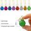 Ornements de 36 mini boules de Noël en verre scintillant, 1 pouce, multicolore