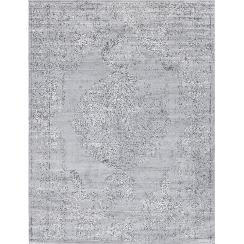 Tapis oriental gris Janousek, Rectangle 10 pi x 13 pi 1 po