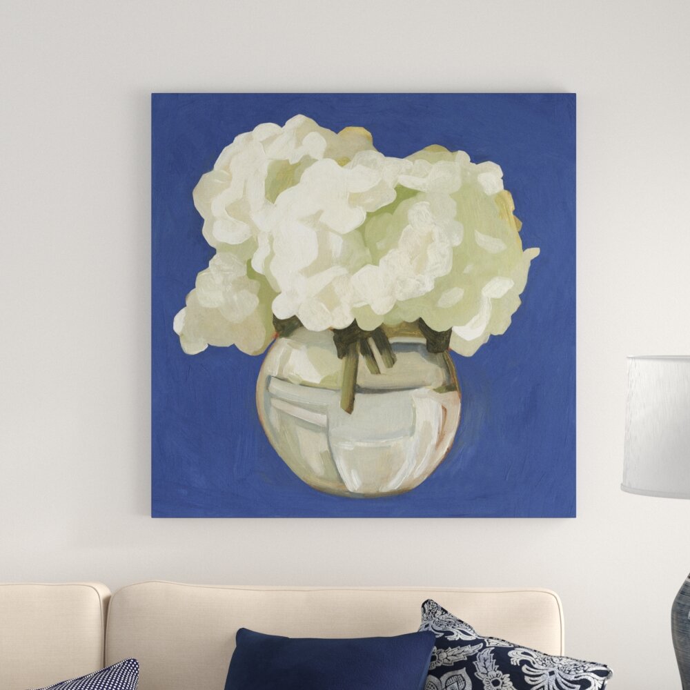 Leinwandbild White Hydrangeas I von Emma Scarvey