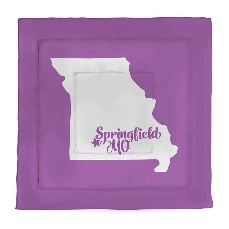 Missouri Polyester Percale Comforter, Violet