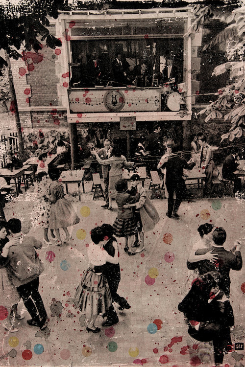 Danse avec moi, reproduction de photo sur toile tendue, H 12 po x l 8 po x P 0,75 po