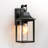 Mozingo 1 - Light Clear Glass Outdoor Wall Lantern with Dusk to Dawn-1598351531