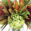 Hydrangeas And Heather Arrangement In Vase