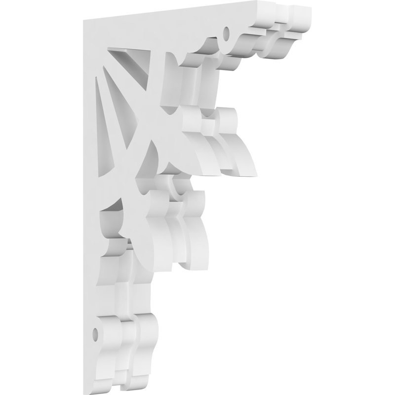 1 corbeau en PVC de qualité architecturale Riley l 7/8 po x P 5 1/2 po x H 9 po, H 9 po x l 5,5 po x P 1,875 po