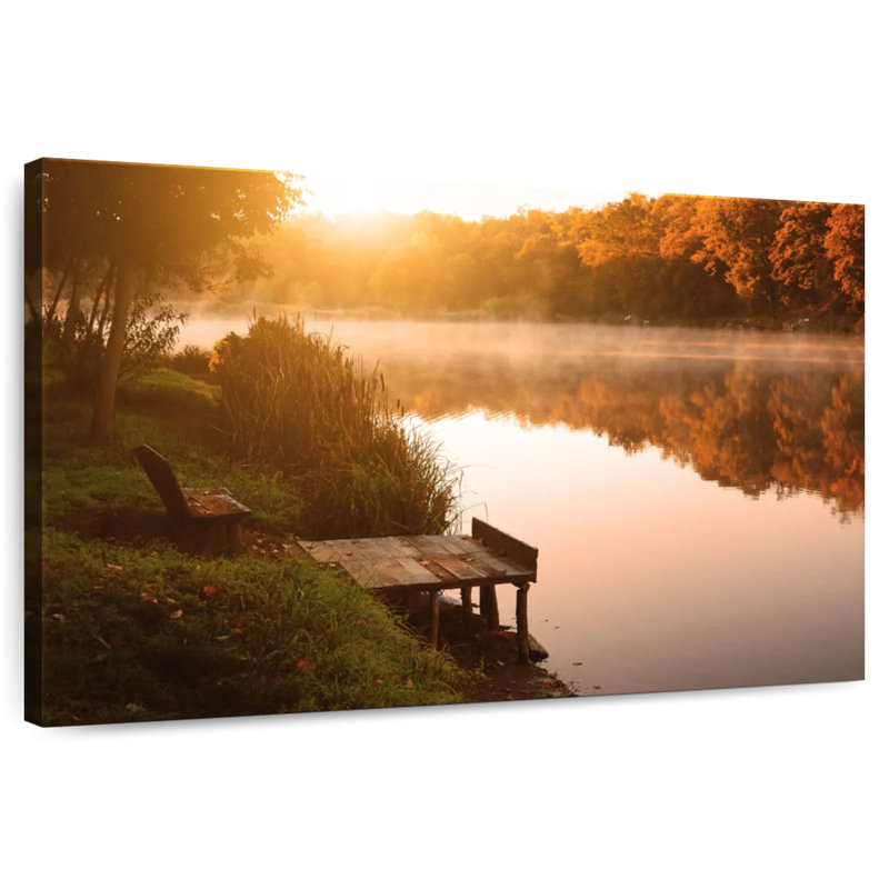 Alvord Dramatic Autumn Lake, H 8 po x l 12 po