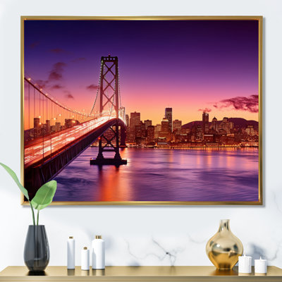«San Francisco Skyline And Bay Bridge II», reproduction sur toile