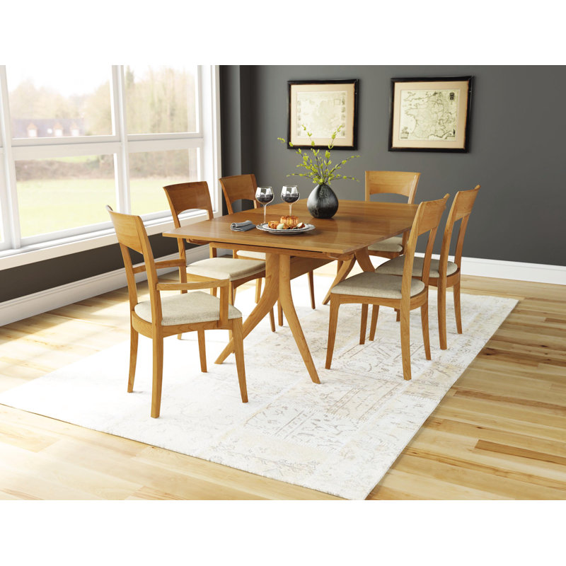 Catalina Trestle Extensions Table, Smoke Cherry, 30" H x 60" L x 40" W