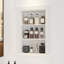 Niche murale de salle de bain encastrée avec trois tablettes