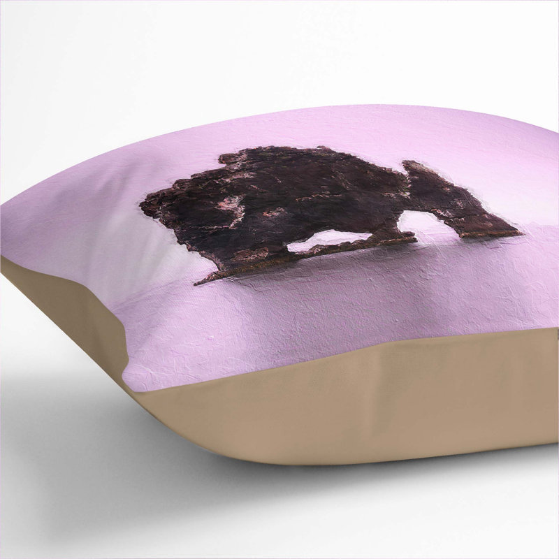Square Cushion, 40cm H x 40cm W x 15cm D, Stone