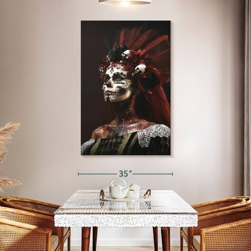 Hitzel Santa Muerte Skeleton, 51" H x 34" W