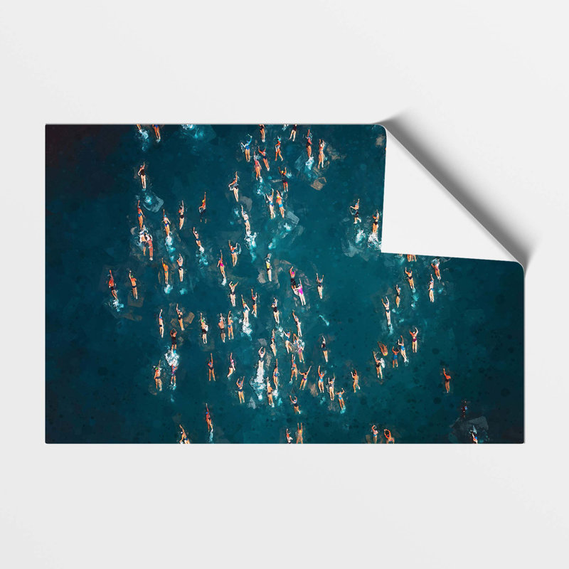 Swimmers in Brazil - Frameless Print, 59.4 cm H x 84.1 cm W