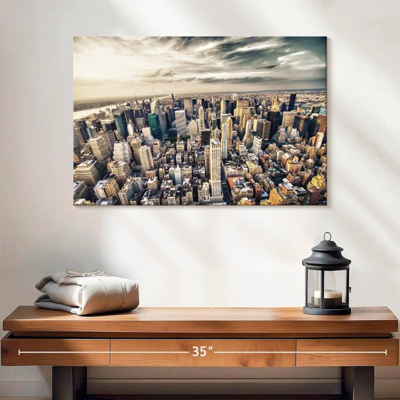 Skyline de Sirci, Manhattan, New York, H 16 po x l 24 po