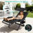 Zero Gravity Chair With Canopy, 500 Lb Heavy-Duty Adjustable Reclining Lounge Chair With Cushion, Pillow & Cup Holder, Foldable Outdoor Patio Recliner-1408656034
