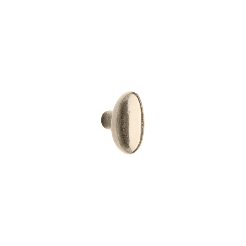 Potato Bronze Oval Knob, White Bronze Light