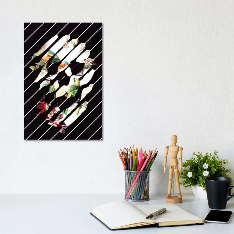 Memory Skull by Ali Gulec - Wrapped Canvas Gallery-Wrapped Canvas Giclée, 20.32 cm H x 30.48 cm W