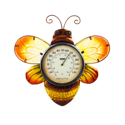 Thermomètre mural abeille
