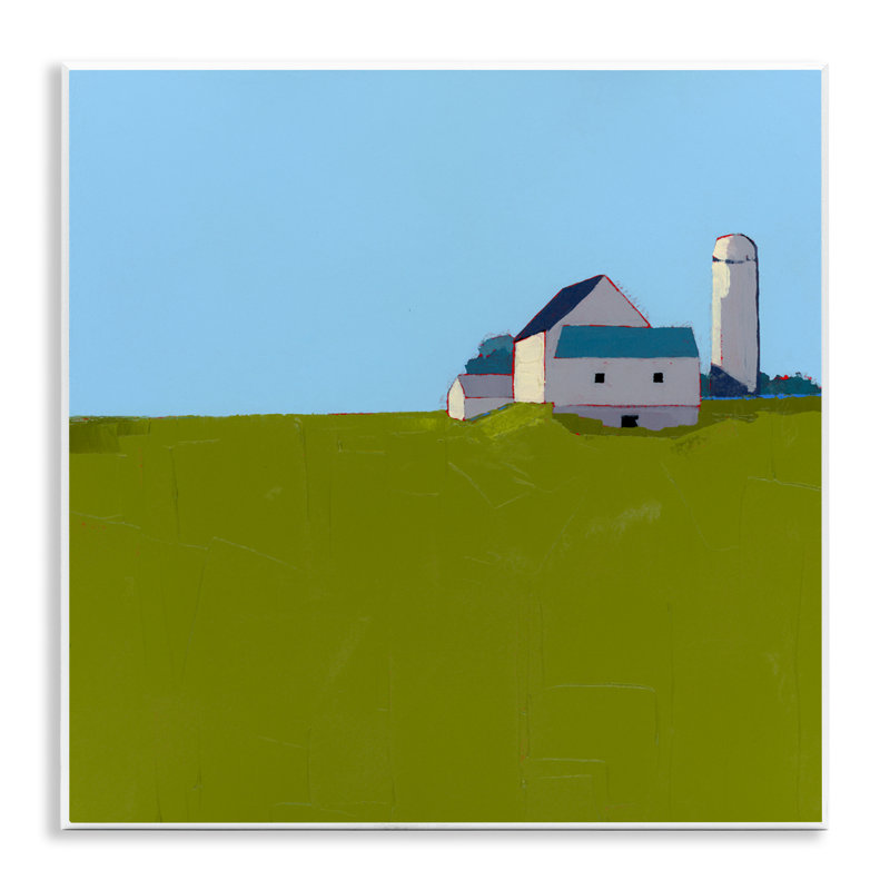 Plaque murale Farmo Silo in Distance, design par Ruth LaGue