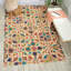 Beahm Hand Tufted Wool Ivory/Blue/Green Area Rug-28137107