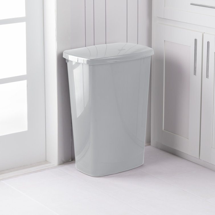 Sterilite White Touch-Top Trash Cans