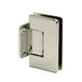 FHC PRESA135MB Preston Series 135 Degree Adjustable Glass-To-Glass Hinge, Brass Material, 3-1/2" Overall Height, 3/8" To 1/2" Glass Thickness, Matte Black Finish