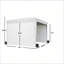 Auvents portables et pavillons de jardin (cadre inclus), abat-jour réglable en acier 10 x 10