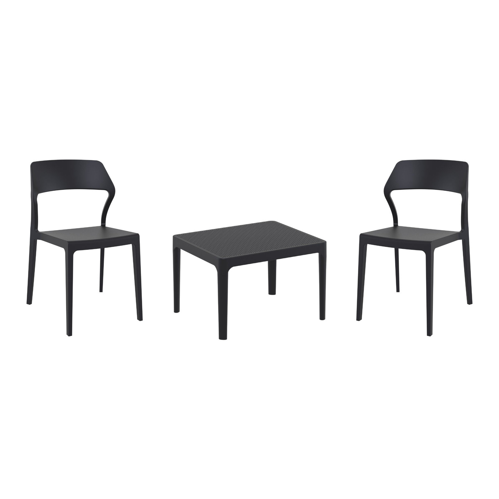 Farrah 2-Person Patio Seating Group, Black