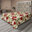 Rose foncé, vert, brun / floral