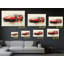 Reproduction d'art emblématique de la toile rouge GTO emblématique sur toile - voiture de sport classique pour espaces luxueux-126875194