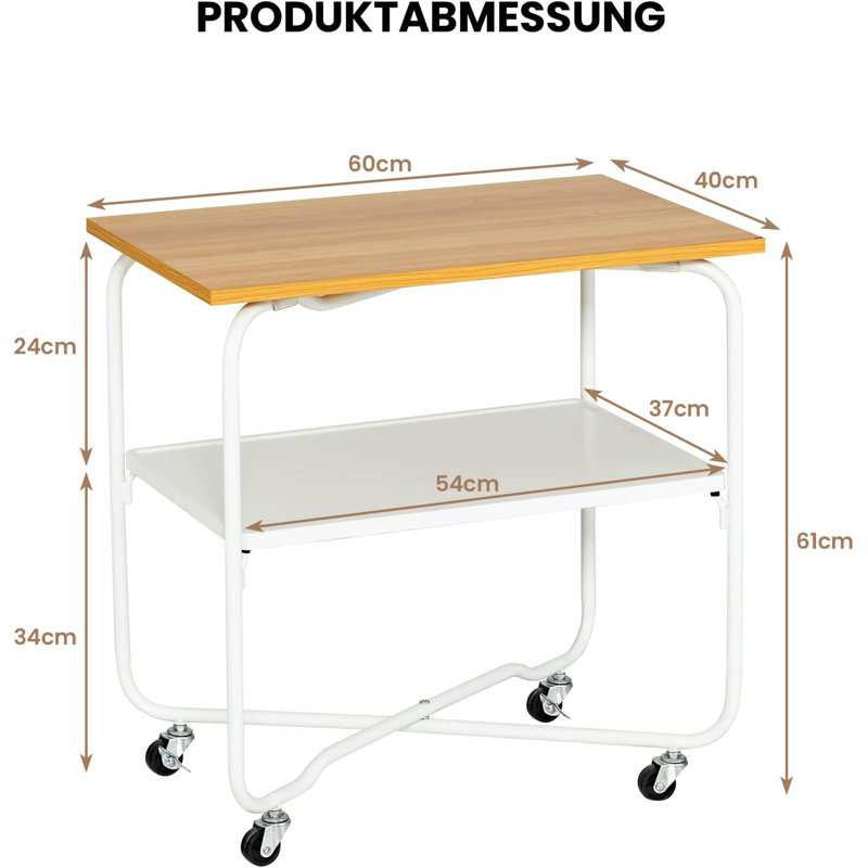 Meylani Metal Bar Cart