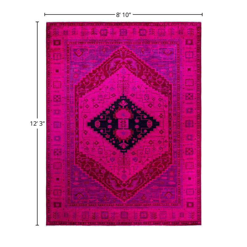 Tapis unique en laine 8 pi 10 po x 12 pi 3 po Lovells