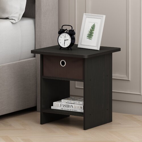 Ebern Designs Brigette Solid Wood Sled End Table with Storage & Reviews ...