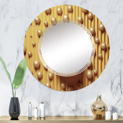 Fairuza - Miroir mural moderne rond
